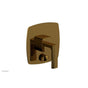Phylrich - Pb  Radi  Shwr Plate W/Div, Lever Handle - French Brass