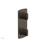 Phylrich - RADI 1/2'' Thermostatic Valve with Volume Control or Diverter, Blade Handles 4-519 - Old English Brass