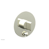 Phylrich - Pb  Rond  Shwr Plate W/Div, Blade Handle - Burnished Nickel