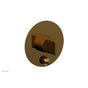 Phylrich - Pb  Rond  Shwr Plate W/Div, Blade Handle - French Brass