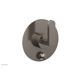 Phylrich - Pb  Rond  Shwr Plate W/Div, Lever Handle - Pewter