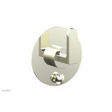 Phylrich - Pb  Rond  Shwr Plate W/Div, Lever Handle - Burnished Nickel
