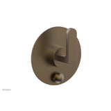Phylrich - ROND Pressure Balance Shower Plate with Diverter and Handle Trim Set 4-554 - Old English Brass