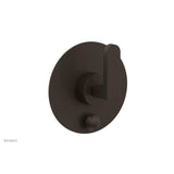 Phylrich - Pb  Rond  Shwr Plate W/Div, Lever Handle - Antique Bronze