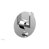 Phylrich - Pb  Rond  Shwr Plate W/Div, Lever Handle - Satin Brass