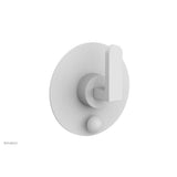Phylrich - Pb  Rond  Shwr Plate W/Div, Lever Handle - Satin White