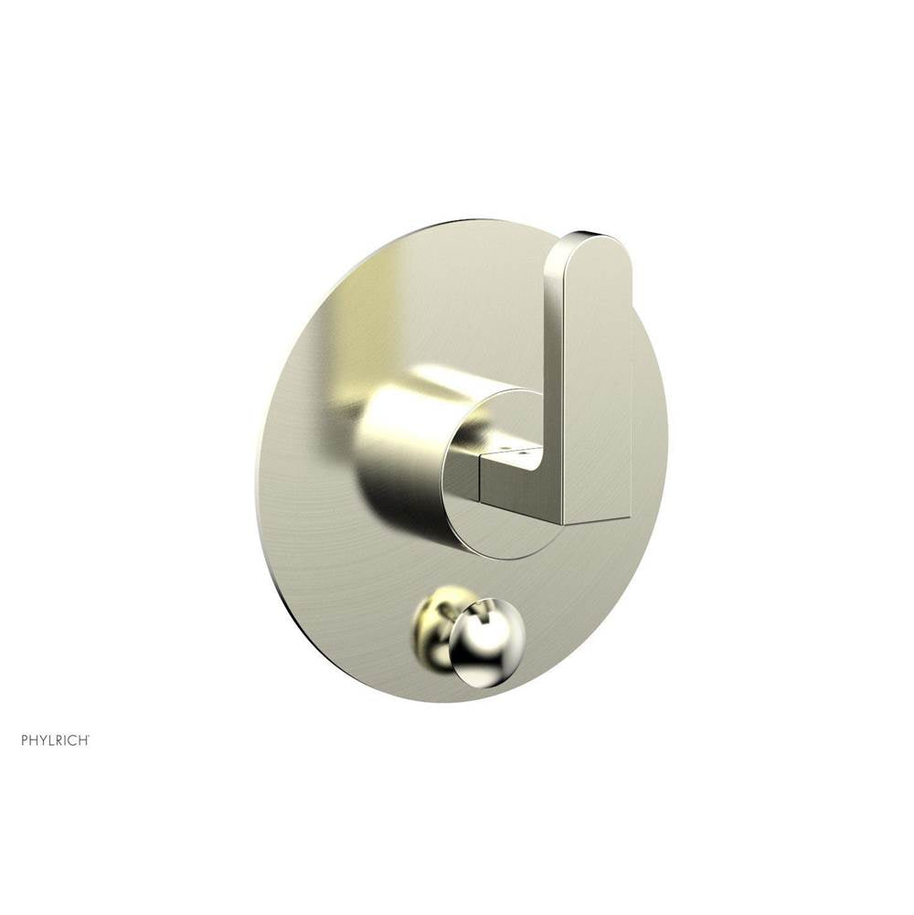 Phylrich - Pb  Rond  Shwr Plate W/Div, Lever Handle - Polished Brass