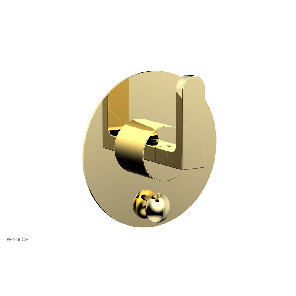 Phylrich - Pb  Rond  Shwr Plate W/Div, Lever Handle - French Brass