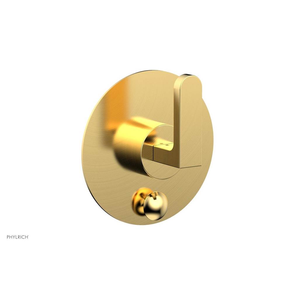 Phylrich - Pb  Rond  Shwr Plate W/Div, Lever Handle - Burnished Gold