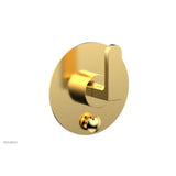 Phylrich - Pb  Rond  Shwr Plate W/Div, Lever Handle - Burnished Gold