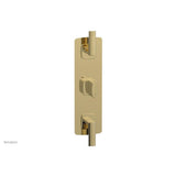 Phylrich - RADI 1/2'' Thermostatic Valve with Two Volume Control, Lever Handles 4-556 - Old English Brass