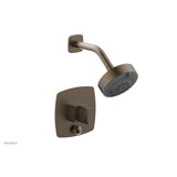 Phylrich - RADI Pressure Balance Shower and Diverter Set (Less Spout), Blade Handle 4-557 - Old English Brass