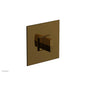 Phylrich - Pb  Diama  Shwr Plate Trim, Blade Handle - French Brass