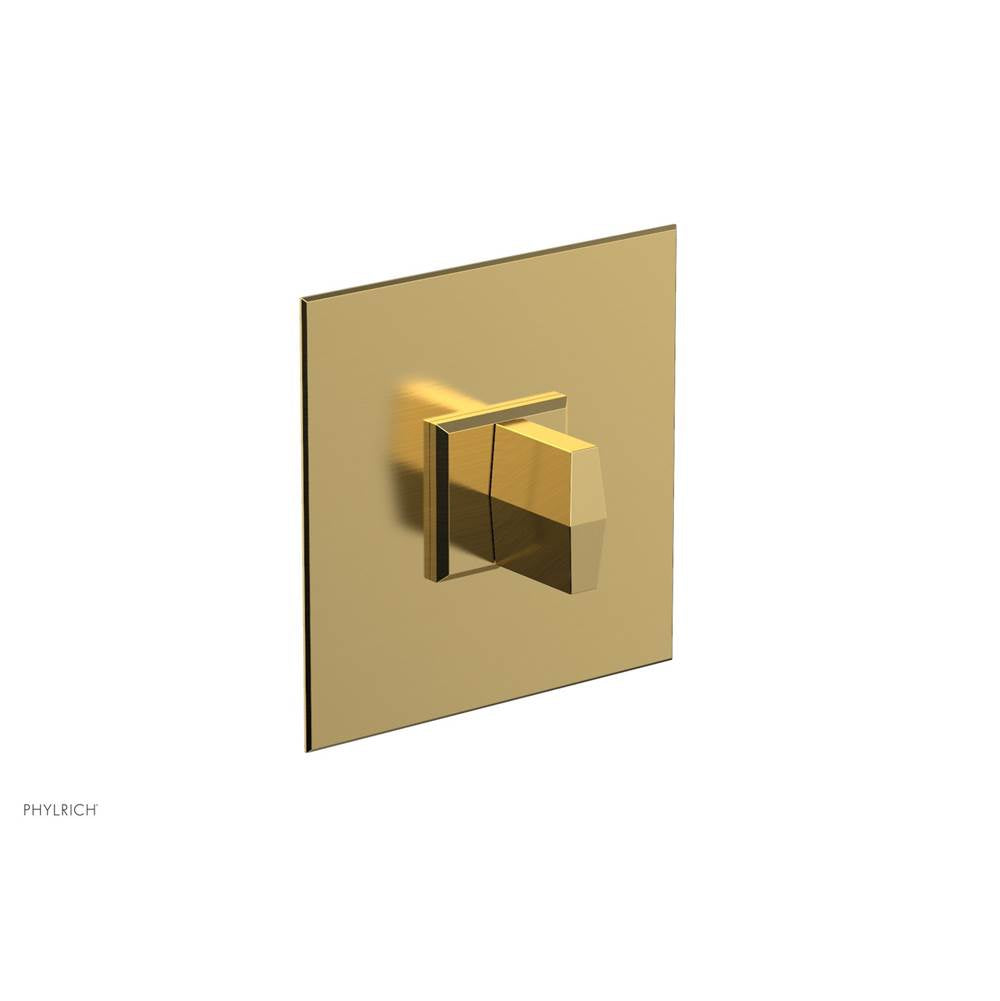 Phylrich - Pb  Diama  Shwr Plate Trim, Blade Handle - Satin Gold