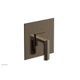 Phylrich - Pb  Diama  Shwr Plate Trim, Lever Handle - Antique Brass