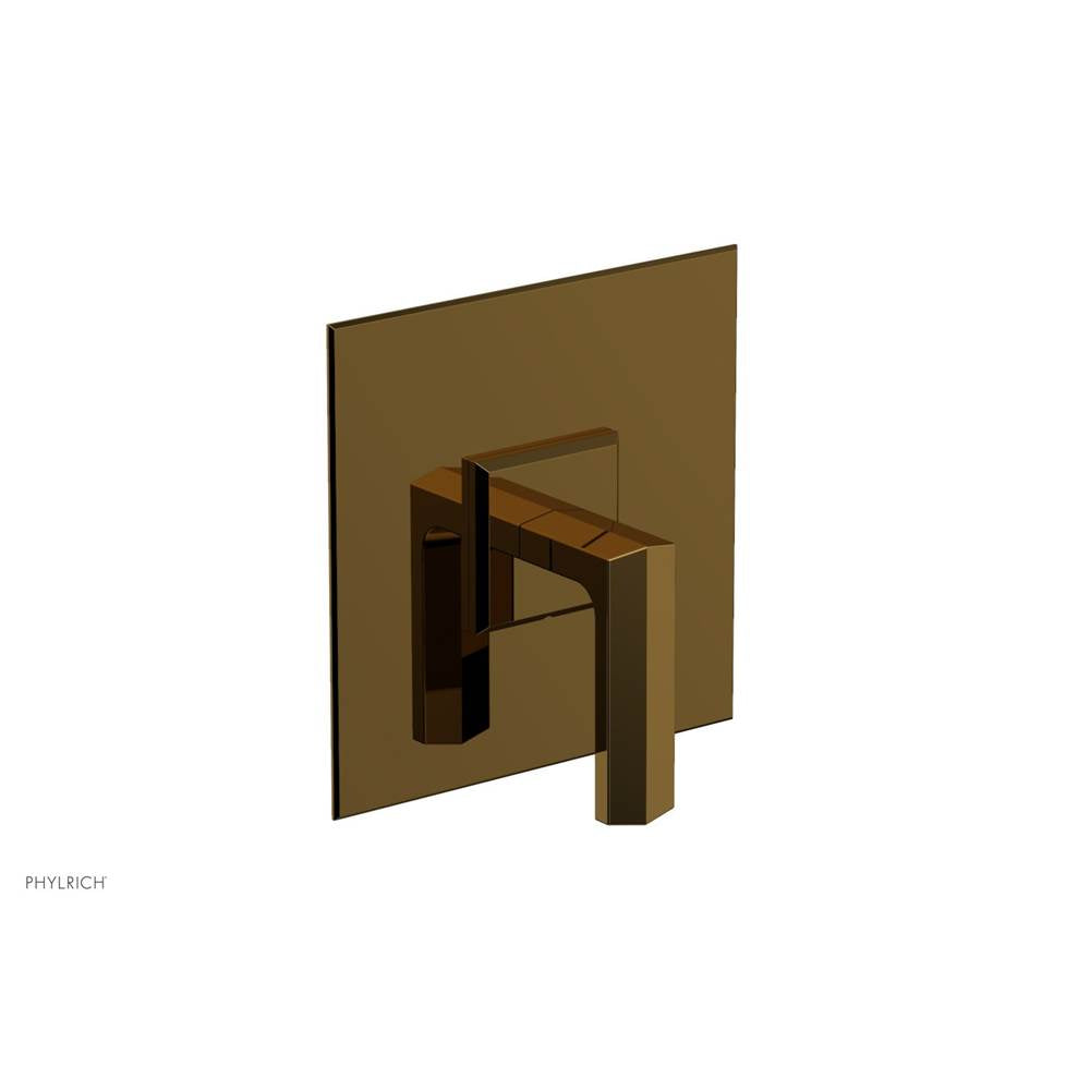 Phylrich - Pb  Diama  Shwr Plate Trim, Lever Handle - French Brass