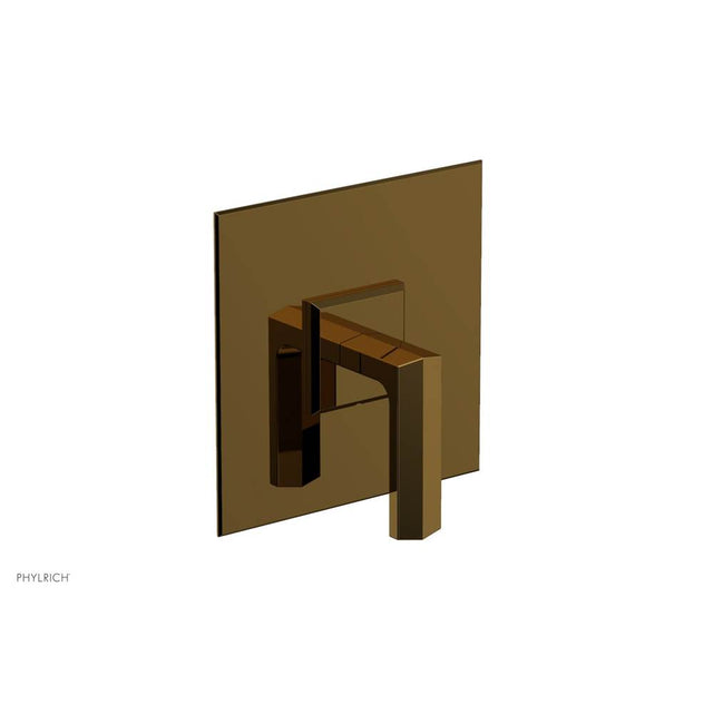 Phylrich - Pb  Diama  Shwr Plate Trim, Lever Handle - French Brass