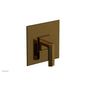 Phylrich - Pb  Diama  Shwr Plate Trim, Lever Handle - French Brass
