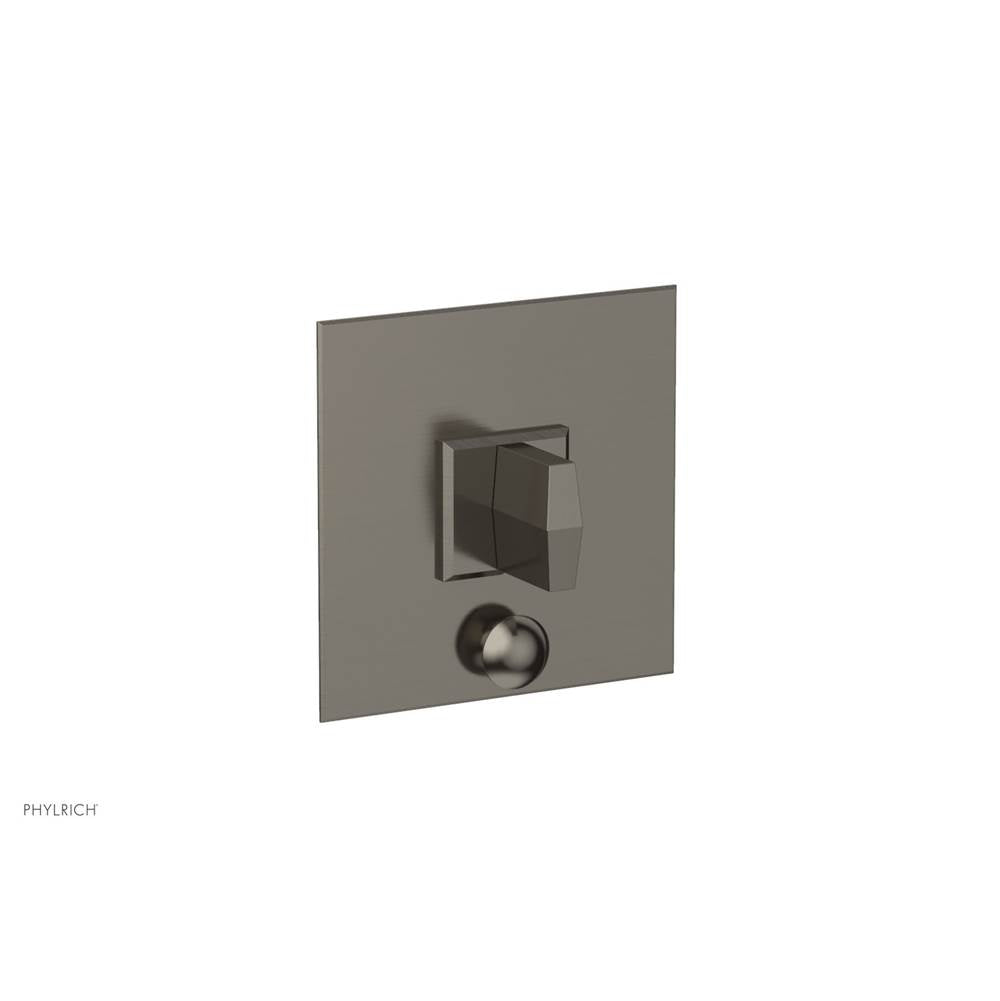 Phylrich - Pb  Diama  Shwr Plate W/Div, Blade Handle - Pewter