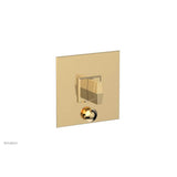 Phylrich - Pb  Diama  Shwr Plate W/Div, Blade Handle - Satin Brass