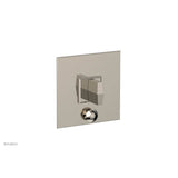 Phylrich - Pb  Diama  Shwr Plate W/Div, Blade Handle - Polished Nickel