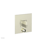Phylrich - Pb  Diama  Shwr Plate W/Div, Blade Handle - Satin Nickel