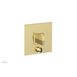 Phylrich - Pb  Diama  Shwr Plate W/Div, Blade Handle - Polished Brass
