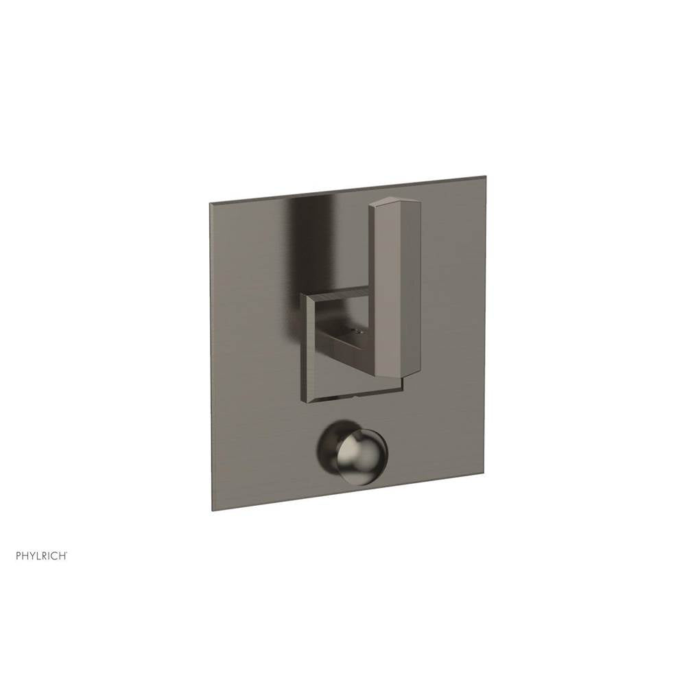 Phylrich - Pb  Diama  Shwr Plate W/Div, Lever Handle - Pewter
