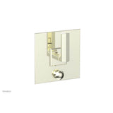 Phylrich - Pb  Diama  Shwr Plate W/Div, Lever Handle - Burnished Nickel
