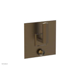 Phylrich - DIAMA Pressure Balance Shower Plate with Diverter and Handle Trim Set 4-562 - Old English Brass