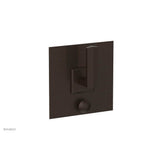 Phylrich - Pb  Diama  Shwr Plate W/Div, Lever Handle - Antique Bronze