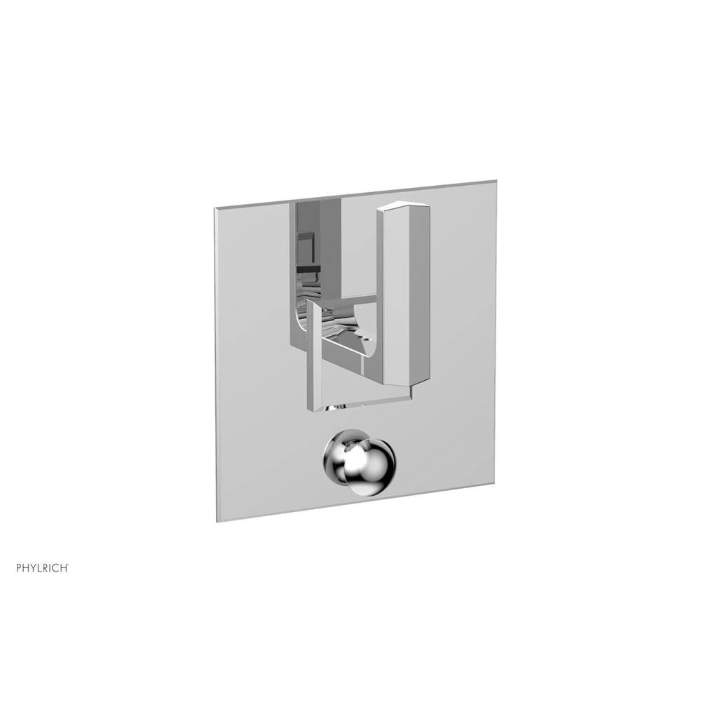 Phylrich - Pb  Diama  Shwr Plate W/Div, Lever Handle - Satin Brass