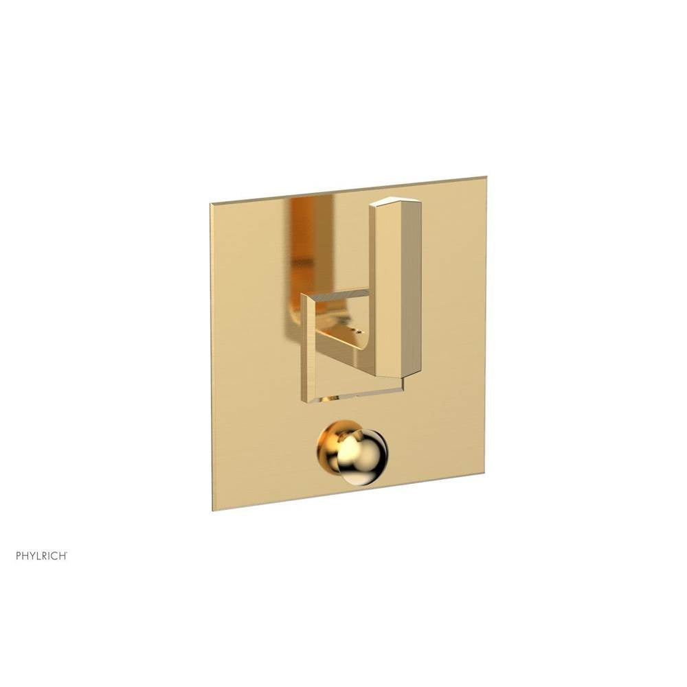 Phylrich - Pb  Diama  Shwr Plate W/Div, Lever Handle - Polished Nickel