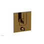 Phylrich - Pb  Diama  Shwr Plate W/Div, Lever Handle - French Brass