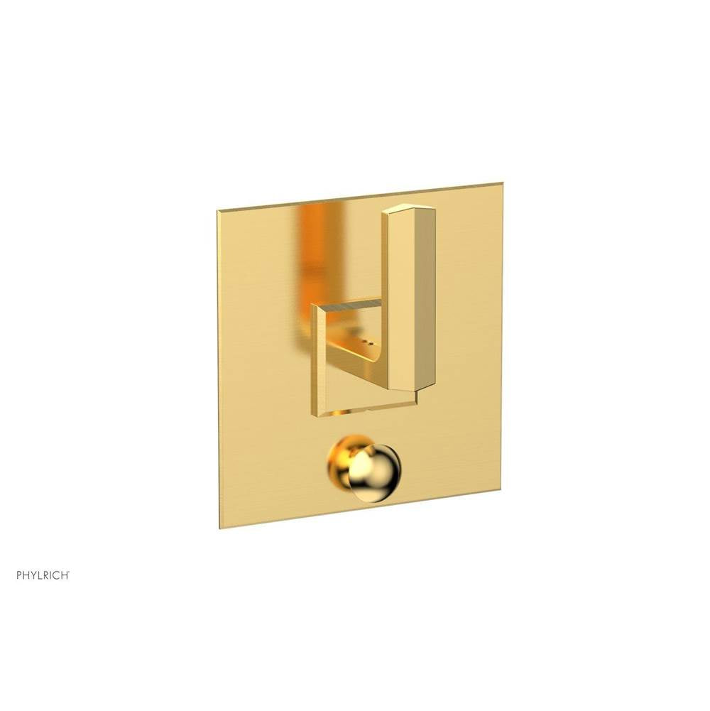 Phylrich - Pb  Diama  Shwr Plate W/Div, Lever Handle - Satin Gold