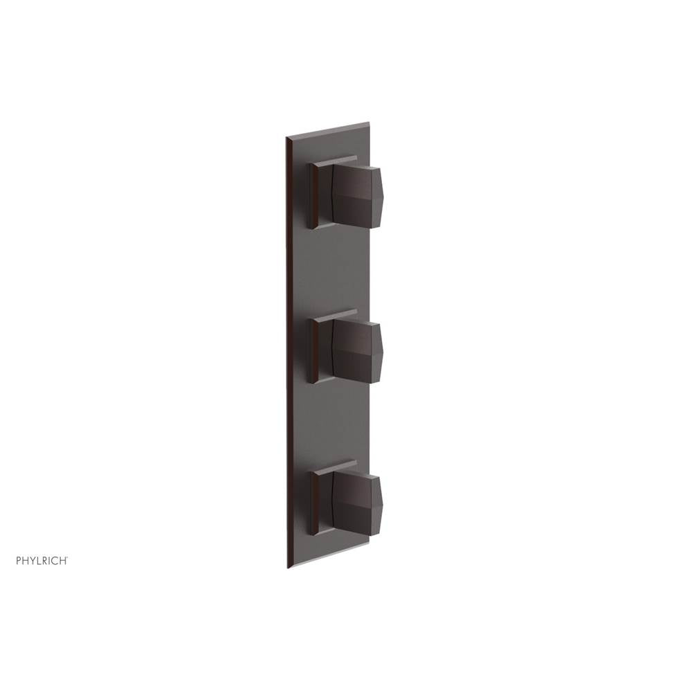 Phylrich - 1/2'' And 3/4''  Diama Therm Shwr To, Blade Handle - Weathered Copper