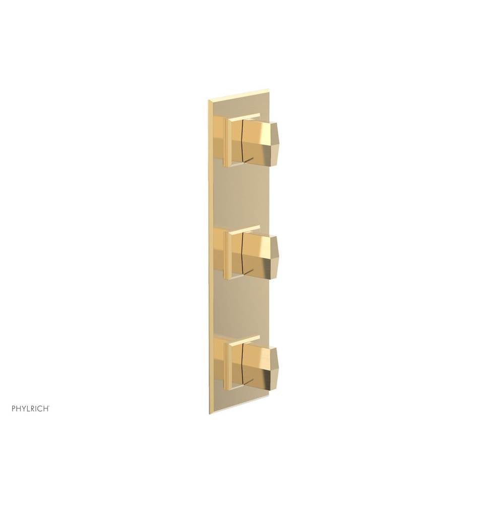 Phylrich - 1/2'' And 3/4''  Diama Therm Shwr To, Blade Handle - Satin Brass