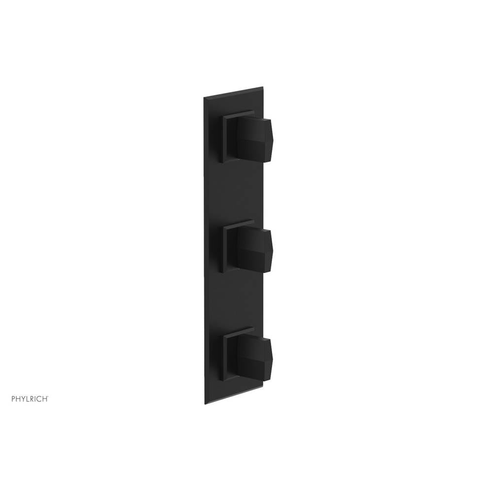 Phylrich - 1/2'' And 3/4''  Diama Therm Shwr To, Blade Handle - Matte Black