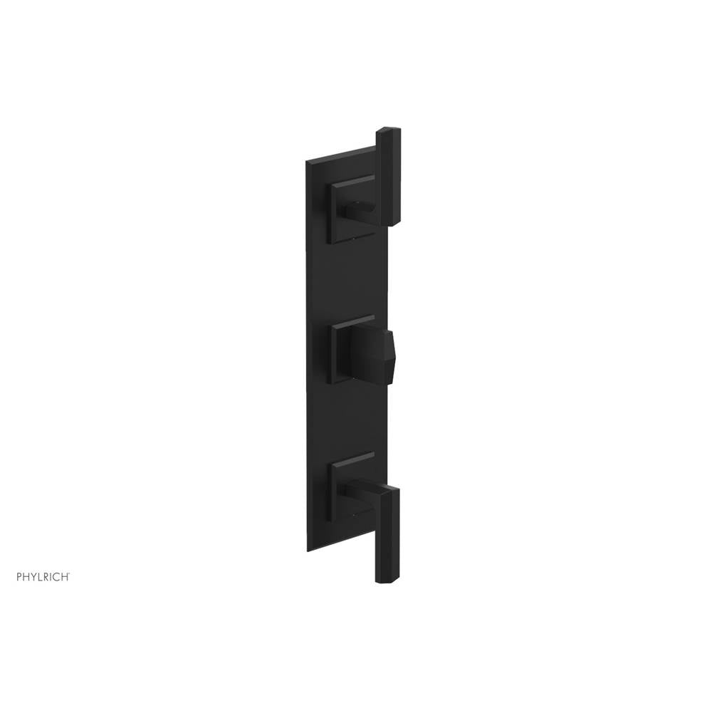 Phylrich - 1/2'' And 3/4'' Diama Therm Shwr To, Lever Handle - Matte Black