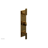 Phylrich - 1/2'' And 3/4'' Diama Therm Shwr To, Lever Handle - French Brass