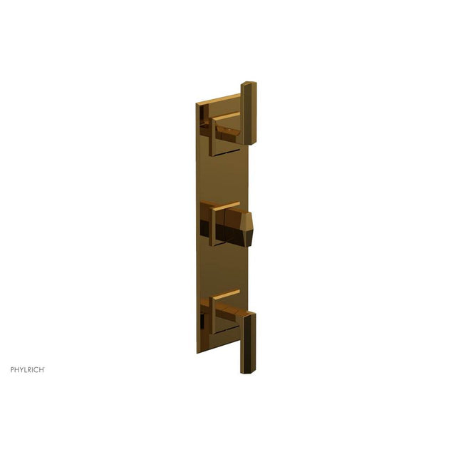 Phylrich - 1/2'' And 3/4'' Diama Therm Shwr To, Lever Handle - French Brass