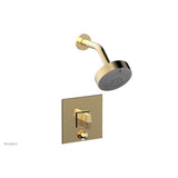 Phylrich - Pb  Diama  Shwr And Div Set, Blade Handle - Satin Brass
