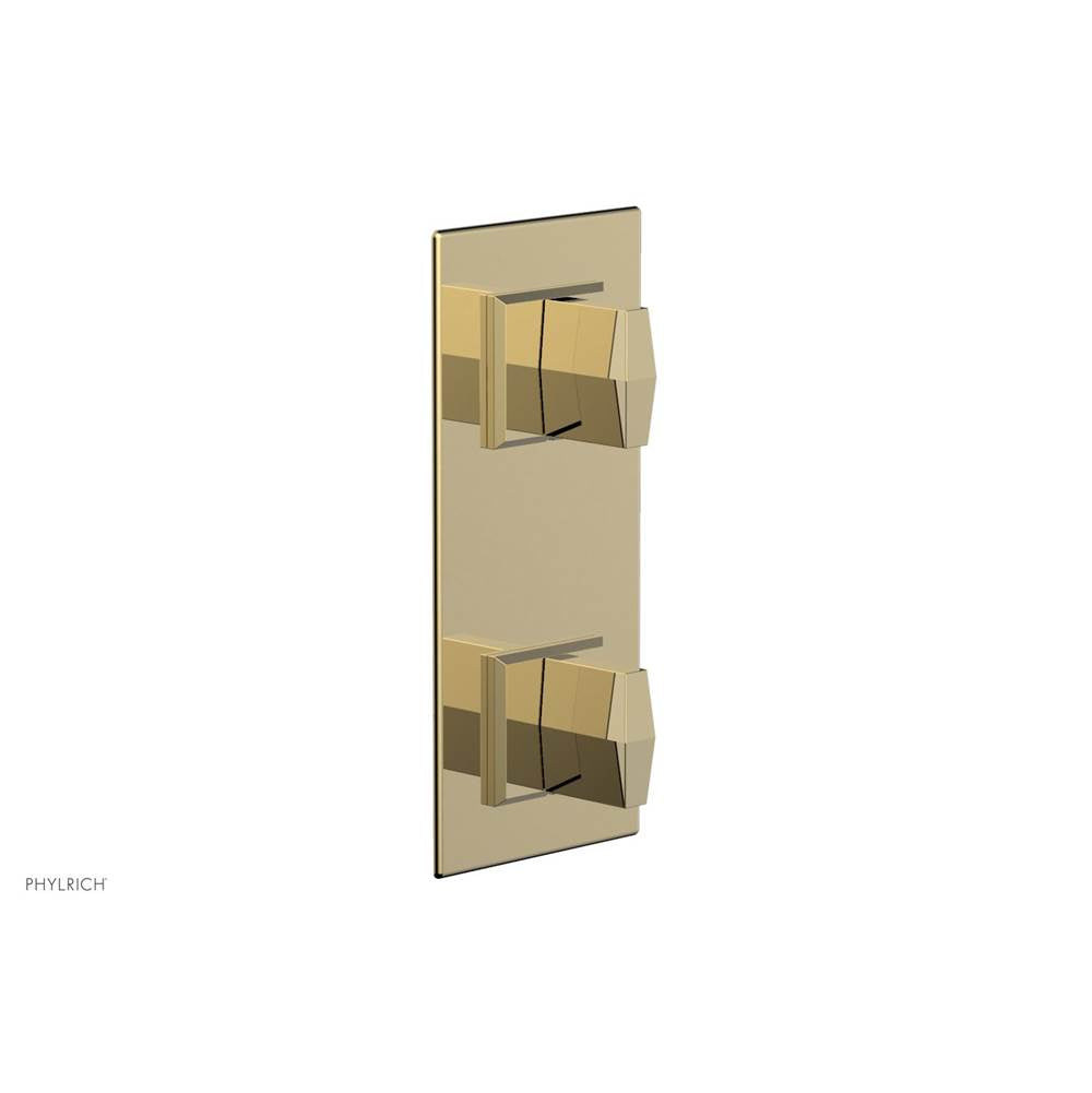 Phylrich - Ts Vlv Trim Diama W/Vol Contrl Or Div, Blade Hdl - Polished Brass Uncoated