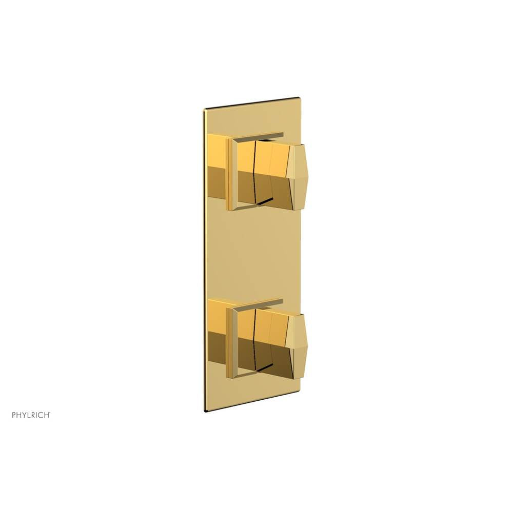Phylrich - Ts Vlv Trim Diama W/Vol Contrl Or Div, Blade Hdl - Polished Gold