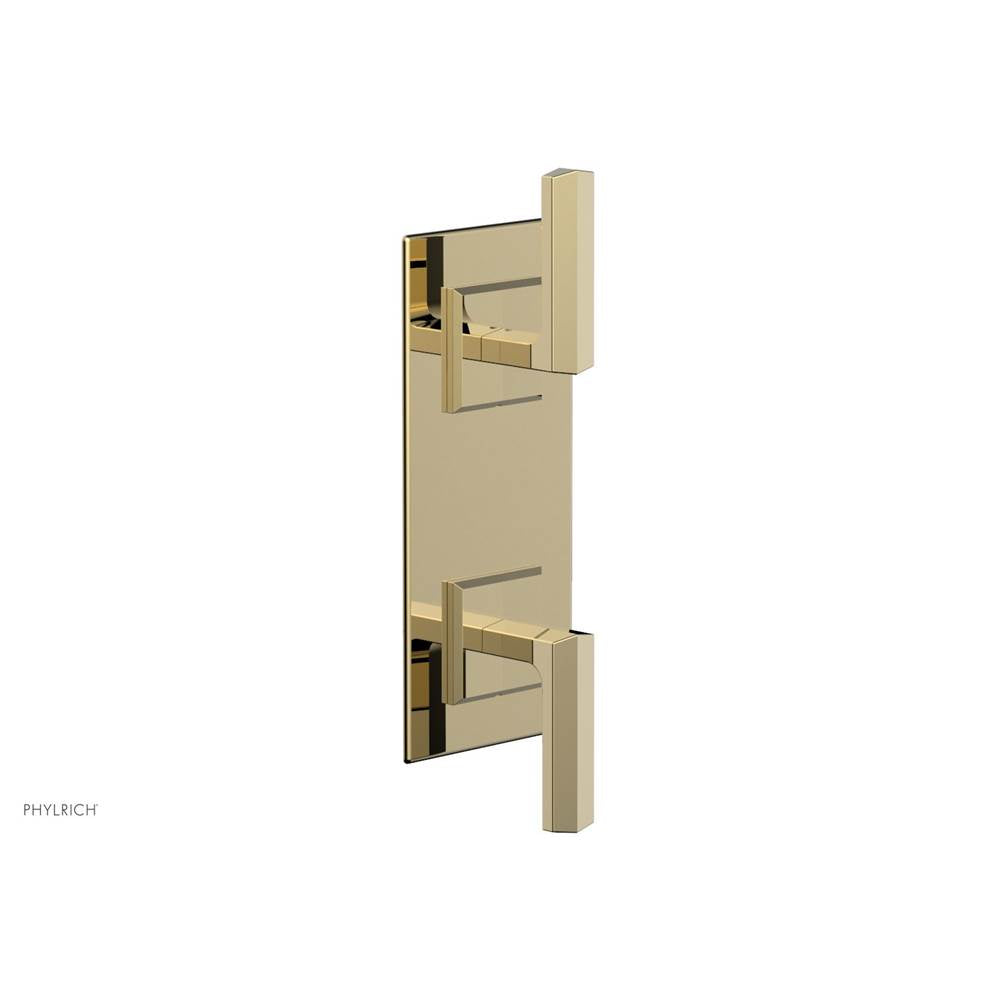 Phylrich - Ts Vlv Trim Diama W/Vol Contrl Or Div, Lever Hdl - Polished Brass Uncoated