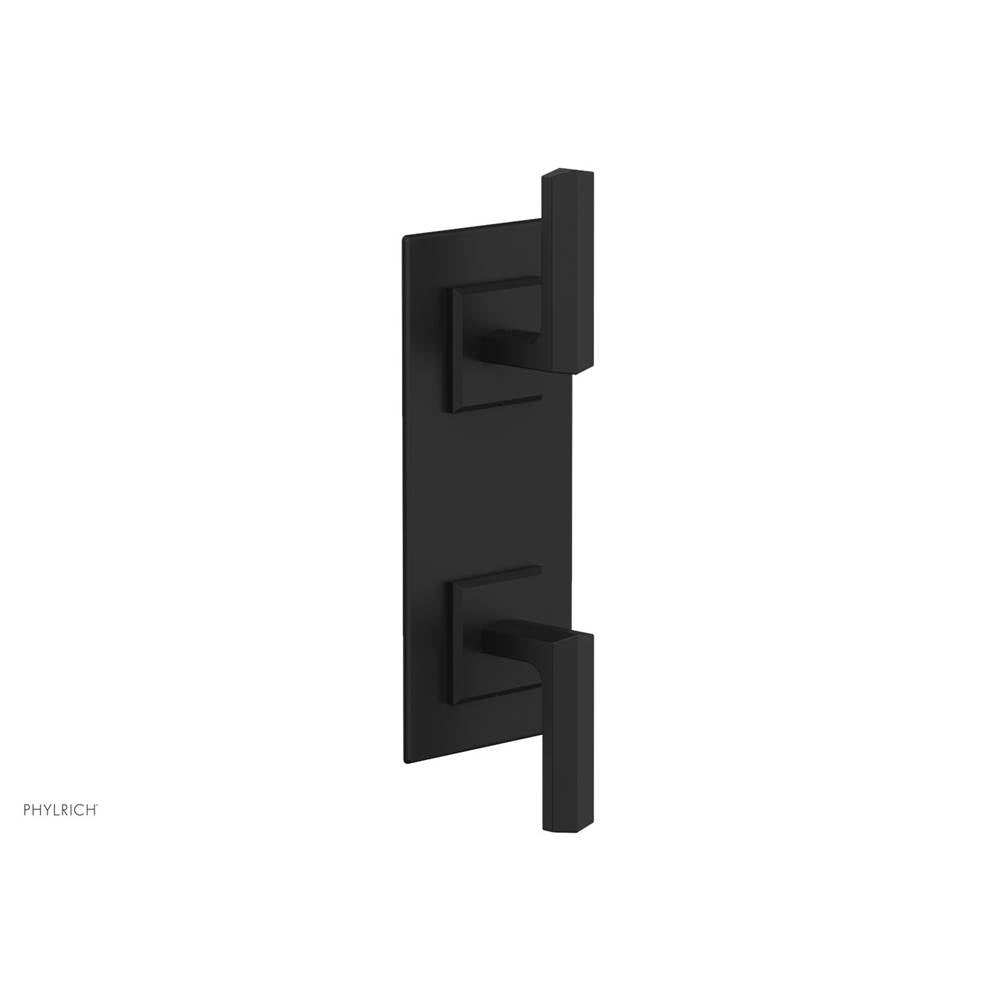 Phylrich - Ts Vlv Trim Diama W/Vol Contrl Or Div, Lever Hdl - Matte Black