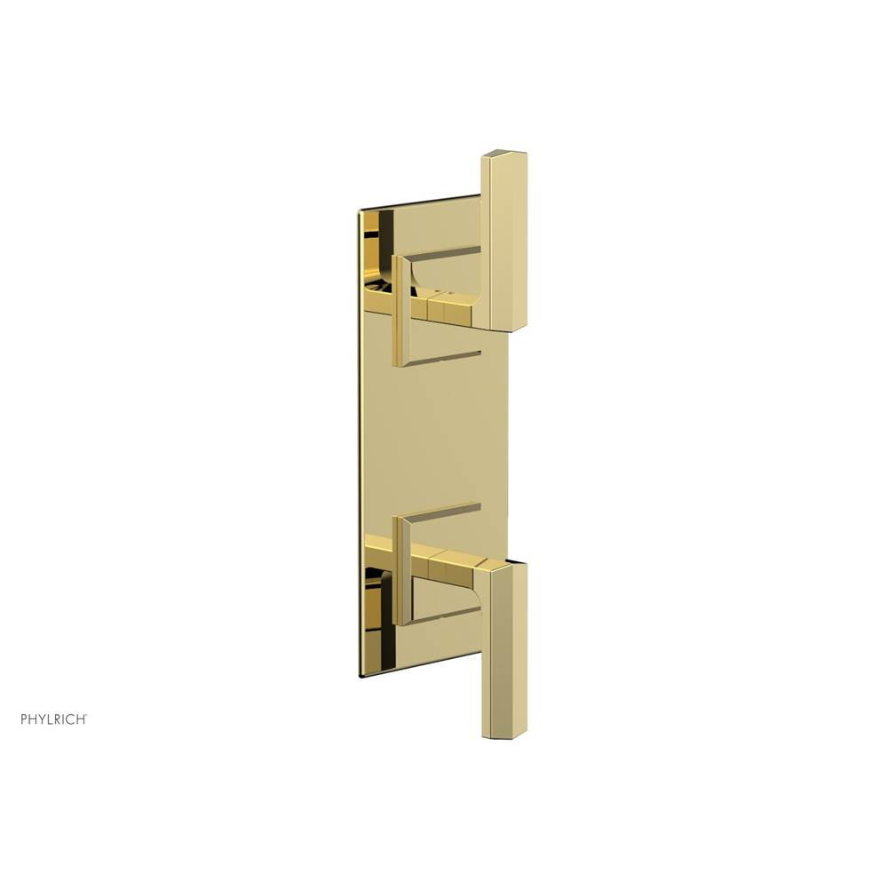 Phylrich - Ts Vlv Trim Diama W/Vol Contrl Or Div, Lever Hdl - Polished Brass