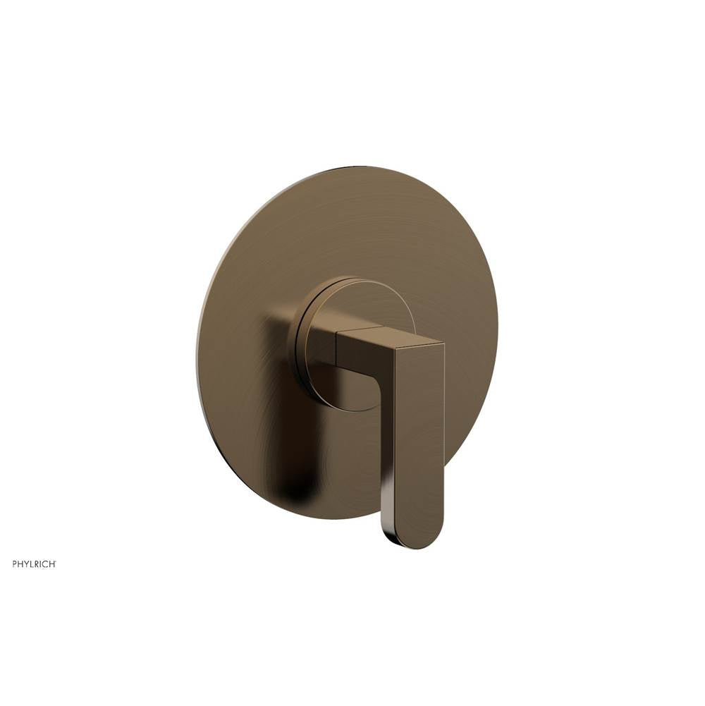 Phylrich - 1/2'' And 3/4'' Rond Therm Shwr To, Lever Handle - Antique Brass