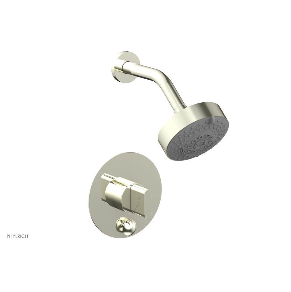 Phylrich - Pb  Rond  Shwr And Div Set, Blade Handle - Polished Brass Uncoated