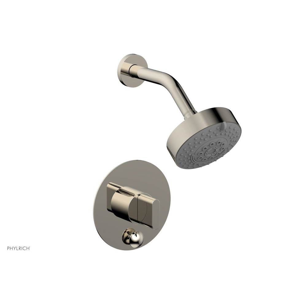 Phylrich - Pb  Rond  Shwr And Div Set, Blade Handle - Matte Black